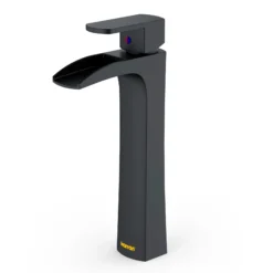 Karran Kassel 1.2 GPM Single Lever Handle Lead-free Brass ADA Bathroom Faucet, Vessel, Matte Black, KBF442MB