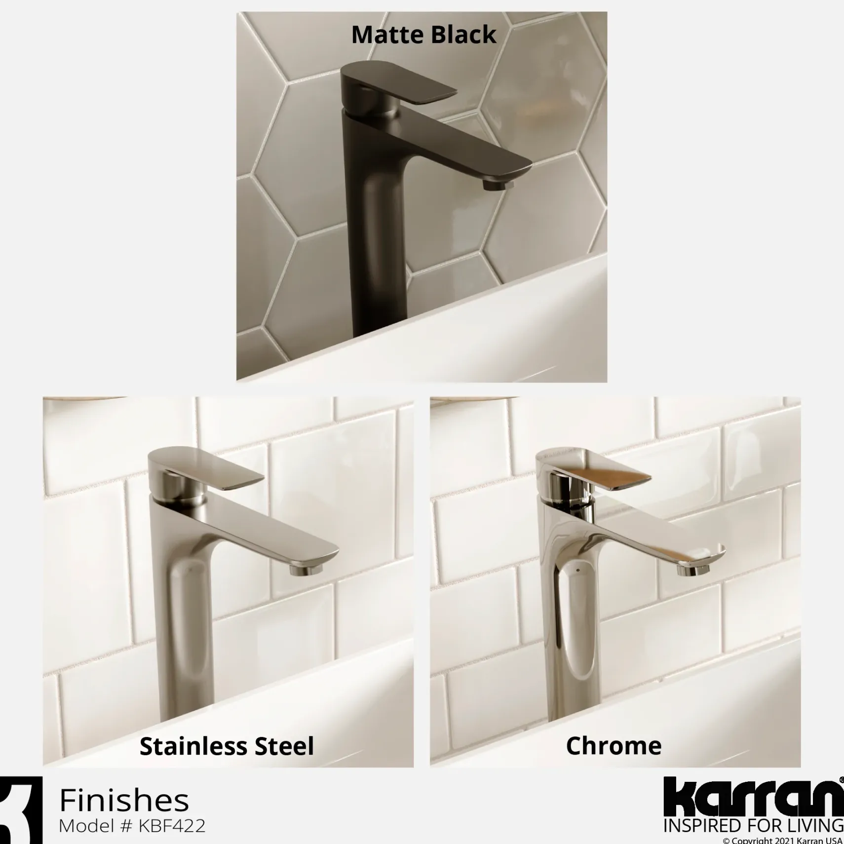 Karran Kayes 1.2 GPM Single Lever Handle Lead-free Brass ADA Bathroom Faucet, Vessel, Matte Black, KBF422MB