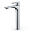 Karran Kayes 1.2 GPM Single Lever Handle Lead-free Brass ADA Bathroom Faucet, Vessel, Chrome, KBF422C