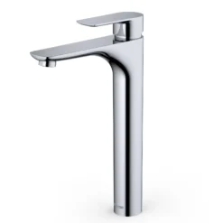 Karran Kayes 1.2 GPM Single Lever Handle Lead-free Brass ADA Bathroom Faucet, Vessel, Chrome, KBF422C