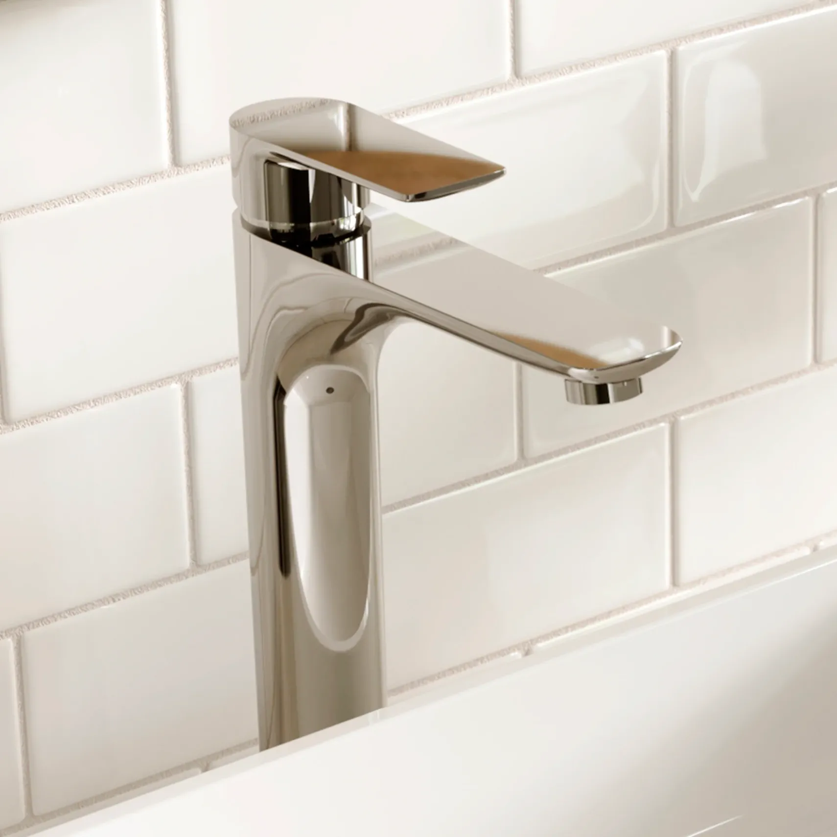 Karran Kayes 1.2 GPM Single Lever Handle Lead-free Brass ADA Bathroom Faucet, Vessel, Chrome, KBF422C
