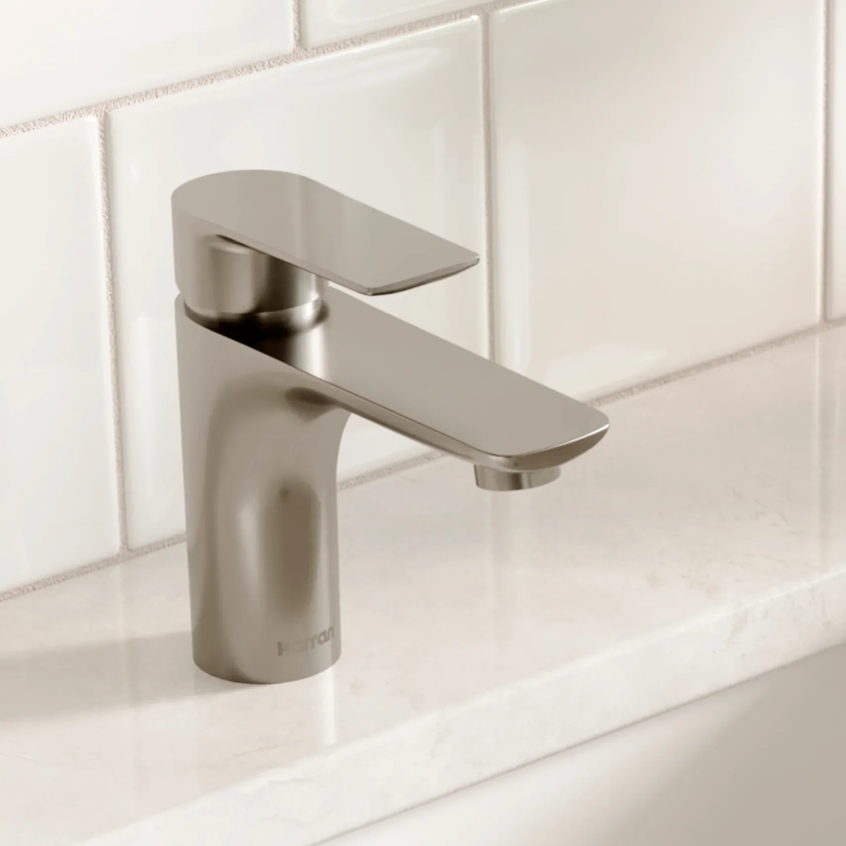 Karran Kayes 1.2 GPM Single Lever Handle Lead-free Brass ADA Bathroom Faucet, Basin, Stainless Steel, KBF420SS