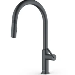 Karran Lagrange 1.8 GPM Single Lever Handle Lead-free Brass ADA Kitchen Faucet, Pull-Down Kitchen, Gunmetal Grey, KKF350GG