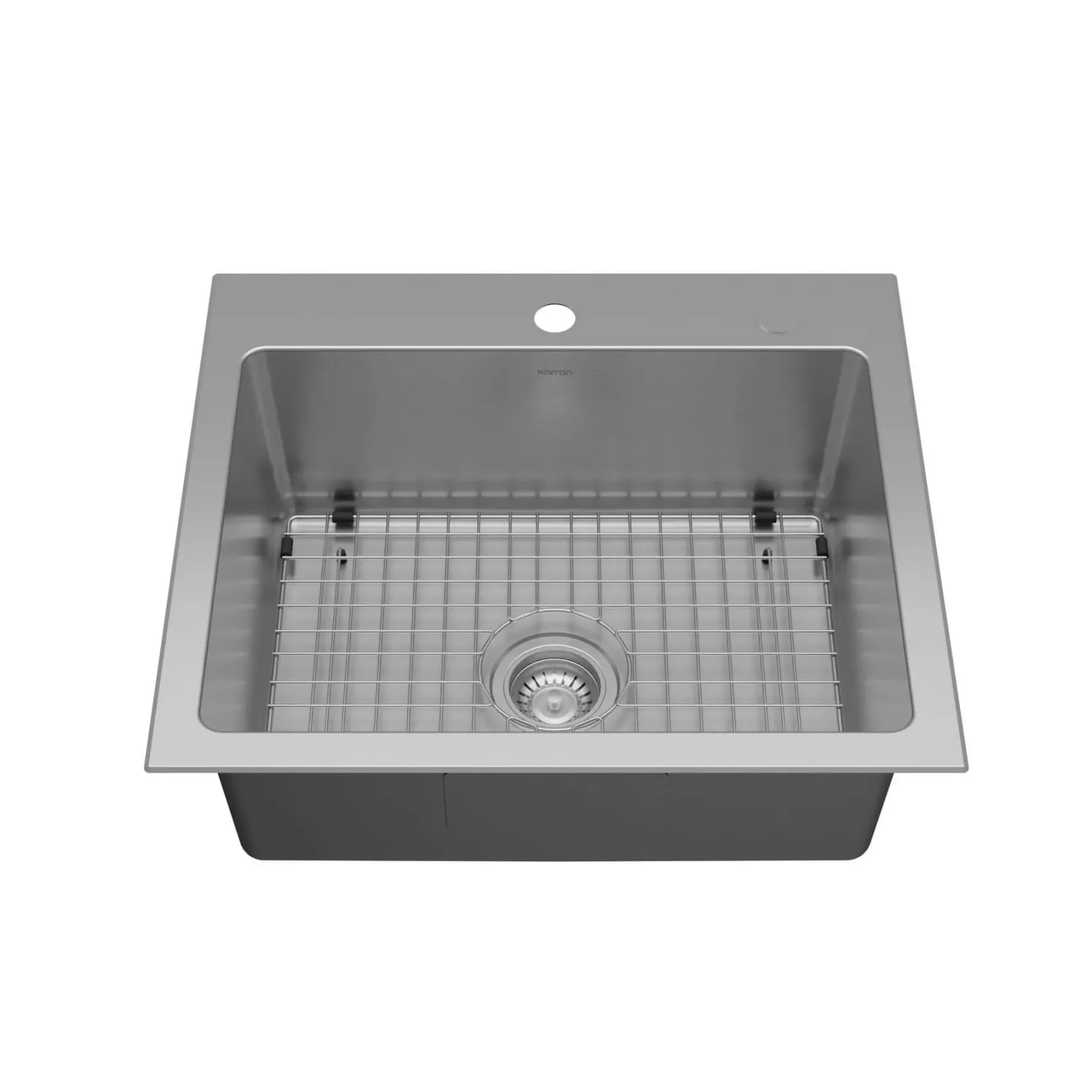 Karran Lansen 25" Drop In Stainless Steel Kitchen Sink, 18 Gauge, TMSB2511-PK1