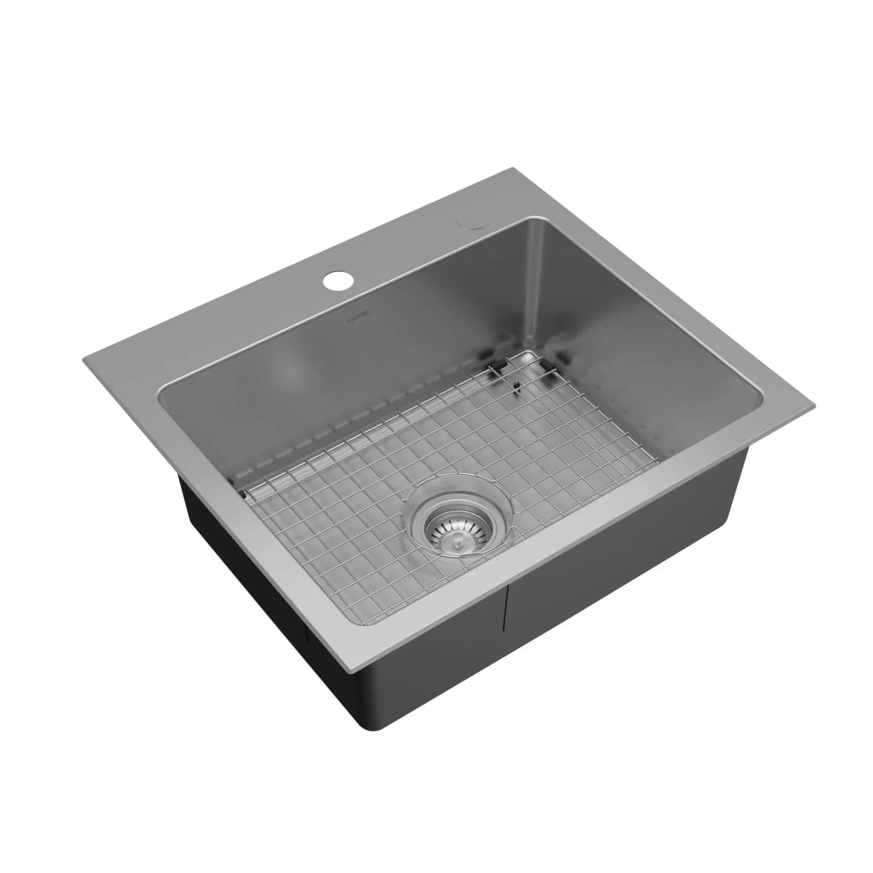 Karran Lansen 25" Drop In Stainless Steel Kitchen Sink, 18 Gauge, TMSB2511-PK1