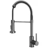 Karran Loxton 1.8 GPM Single Lever Handle Lead-free Brass ADA Touchless Kitchen Faucet, Pull-Down, Gunmetal Grey, KKF228GG