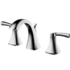Karran Randburg 1.2 GPM Double Lever Handle Lead-free Brass ADA Bathroom Faucet, Widespread, Chrome, KBF524C