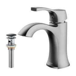Karran Randburg 1.2 GPM Single Lever Handle Lead-free Brass ADA Bathroom Faucet, Basin, Stainless Steel, KBF520SS