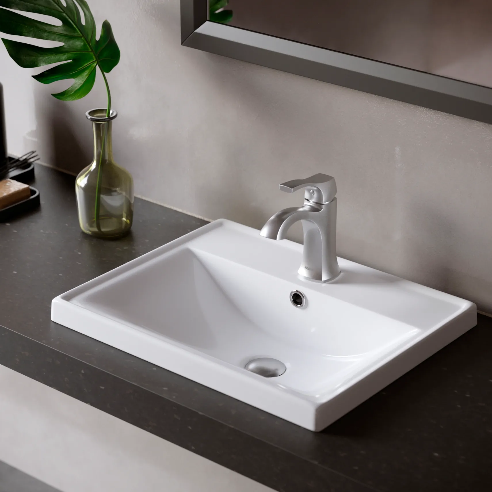 Karran Randburg 1.2 GPM Single Lever Handle Lead-free Brass ADA Bathroom Faucet, Basin, Stainless Steel, KBF520SS