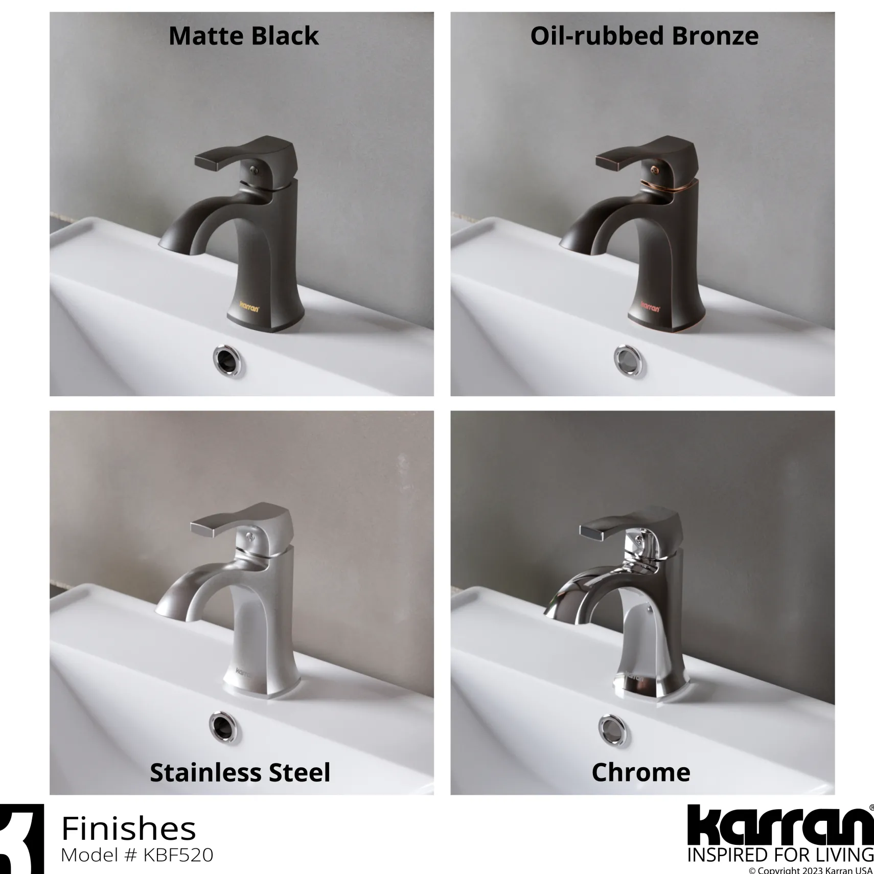 Karran Randburg 1.2 GPM Single Lever Handle Lead-free Brass ADA Bathroom Faucet, Basin, Stainless Steel, KBF520SS