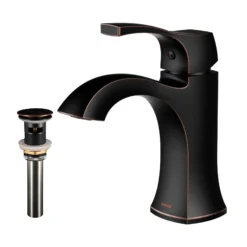 Karran Randburg 1.2 GPM Single Lever Handle Lead-free Brass ADA Bathroom Faucet, Basin, Oil Rubbed Bronze, KBF520ORB
