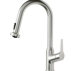 Karran Scottsdale 1.8 GPM Single Lever Handle Lead-free Brass ADA Kitchen Faucet, Pull-Down, Spot Free Stainless Steel, KKF250SFSS