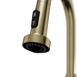 Karran Scottsdale 1.8 GPM Single Lever Handle Lead-free Brass ADA Kitchen Faucet, Pull-Down, Spot-Free Brushed Gold, KKF250SFBG