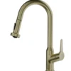 Karran Scottsdale 1.8 GPM Single Lever Handle Lead-free Brass ADA Kitchen Faucet, Pull-Down, Spot-Free Champagne Bronze, KKF250SFCB