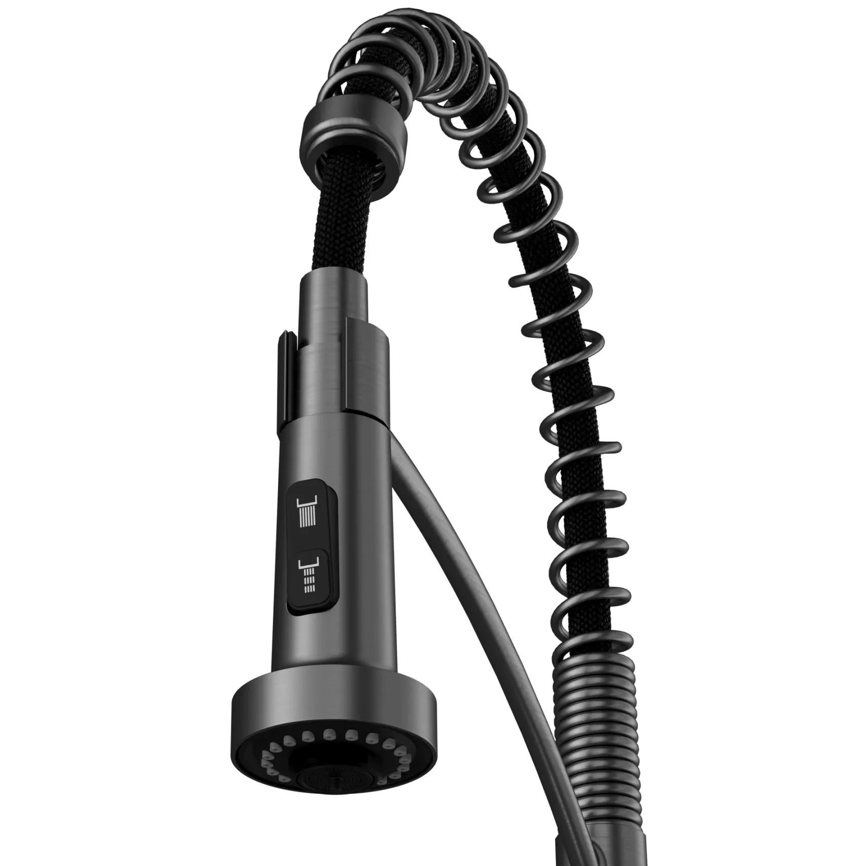Karran Scottsdale 1.8 GPM Single Lever Lead-free Brass ADA Kitchen Faucet, Pull-Down, Spot-Free Gunmetal Grey, KKF740SFGG
