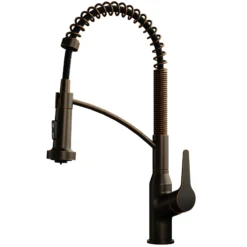 Karran Scottsdale 1.8 GPM Single Lever Handle Lead-free Brass ADA Kitchen Faucet, Pull-Down Kitchen, Oil Rubbed Bronze, KKF210ORB