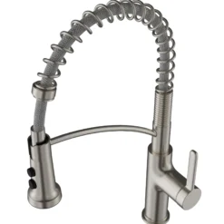 Karran Scottsdale 1.8 GPM Single Lever Lead-free Brass ADA Kitchen Faucet, Pull-Down, Spot Free Stainless Steel, KKF740SFSS