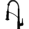 Karran Scottsdale Single Lever Handle Lead-free Brass ADA Kitchen Faucet, Pull Down, Matte Black, KKF210MB