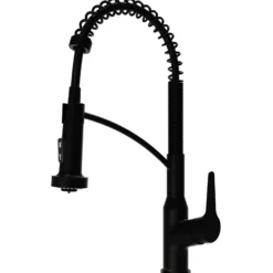 Karran Scottsdale Single Lever Handle Lead-free Brass ADA Kitchen Faucet, Pull Down, Matte Black, KKF210MB