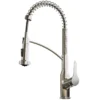 Karran Scottsdale Single Lever Handle Lead-free Brass ADA Kitchen Faucet, Pull Down, Stainless Steel, KKF210SS