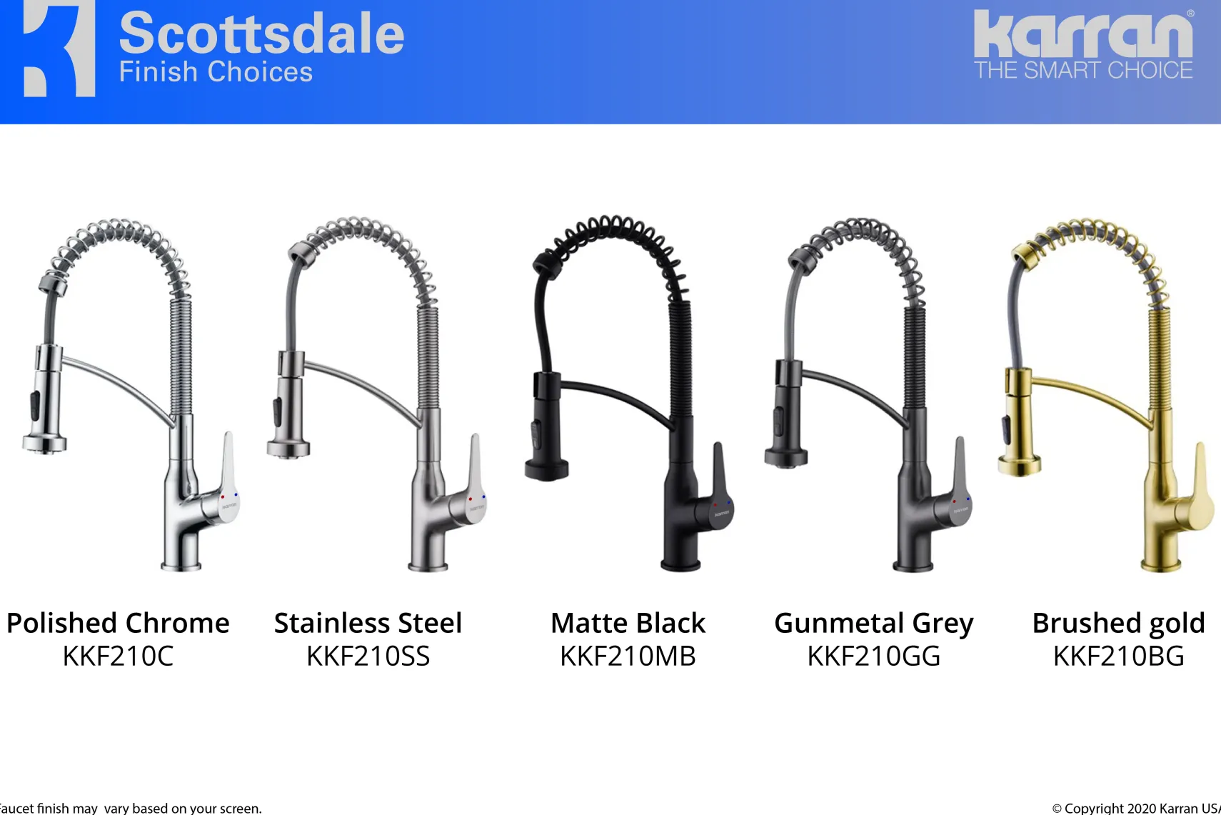 Karran Scottsdale Single Lever Handle Lead-free Brass ADA Kitchen Faucet, Pull Down, Gun Metal Grey, KKF210GG