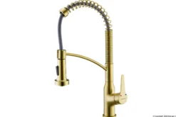 Karran Scottsdale Single Lever Handle Lead-free Brass ADA Kitchen Faucet, Pull Down, Brushed Gold, KKF210BG