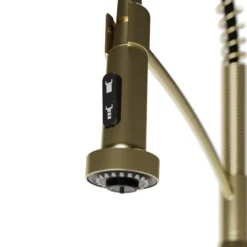 Karran Scottsdale Touchless Pull-Down Kitchen Faucet, Spot-Free Brushed Gold, Brass, KKF215SFBG
