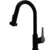 Karran Scottsdale Touchless Pull-Down Kitchen Faucet, Matte Black, Brass, KKF255MB