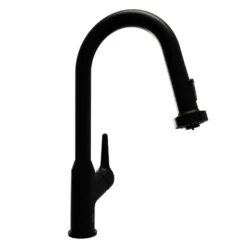 Karran Scottsdale Touchless Pull-Down Kitchen Faucet, Matte Black, Brass, KKF255MB