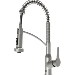 Karran Scottsdale Touchless Pull-Down Kitchen Faucet, Spot Free Stainless Steel, Brass, KKF215SFSS