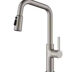 Karran Stalbridge 1.8 GPM Single Lever Lead-free Brass ADA Kitchen Faucet, Pull-Down, Spot Free Stainless Steel, KKF710SFSS