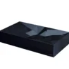 Karran Sternhagen Diamond 28.125" x 16.375" Rectangular Vessel Quartz Composite ADA Bathroom Sink, Black, SQS400BL