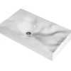 Karran Sternhagen Mirage 32.125" x 18.25" Rectangular Vessel Quartz Composite ADA Bathroom Sink, White, SQS300WH