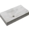 Karran Sternhagen Mirage 32.125" x 18.25" Rectangular Vessel Quartz Composite ADA Bathroom Sink, Grey, SQS300GR