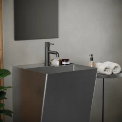 Karran Tryst 1.2 GPM Single Lever Handle Lead-free Brass ADA Bathroom Faucet, Basin, Gunmetal Grey, KBF460GG