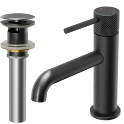 Karran Tryst 1.2 GPM Single Lever Handle Lead-free Brass ADA Bathroom Faucet, Basin, Gunmetal Grey, KBF460GG