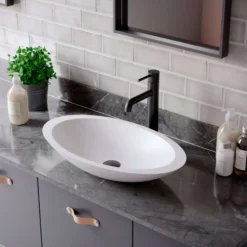 Karran Tryst 1.2 GPM Single Lever Handle Lead-free Brass ADA Bathroom Faucet, Vessel, Matte Black, KBF462MB