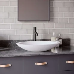 Karran Tryst 1.2 GPM Single Lever Handle Lead-free Brass ADA Bathroom Faucet, Vessel, Matte Black, KBF462MB