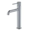 Karran Tryst 1.2 GPM Single Lever Handle Lead-free Brass ADA Bathroom Faucet, Vessel, Stainless Steel, KBF462SS
