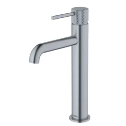 Karran Tryst 1.2 GPM Single Lever Handle Lead-free Brass ADA Bathroom Faucet, Vessel, Stainless Steel, KBF462SS