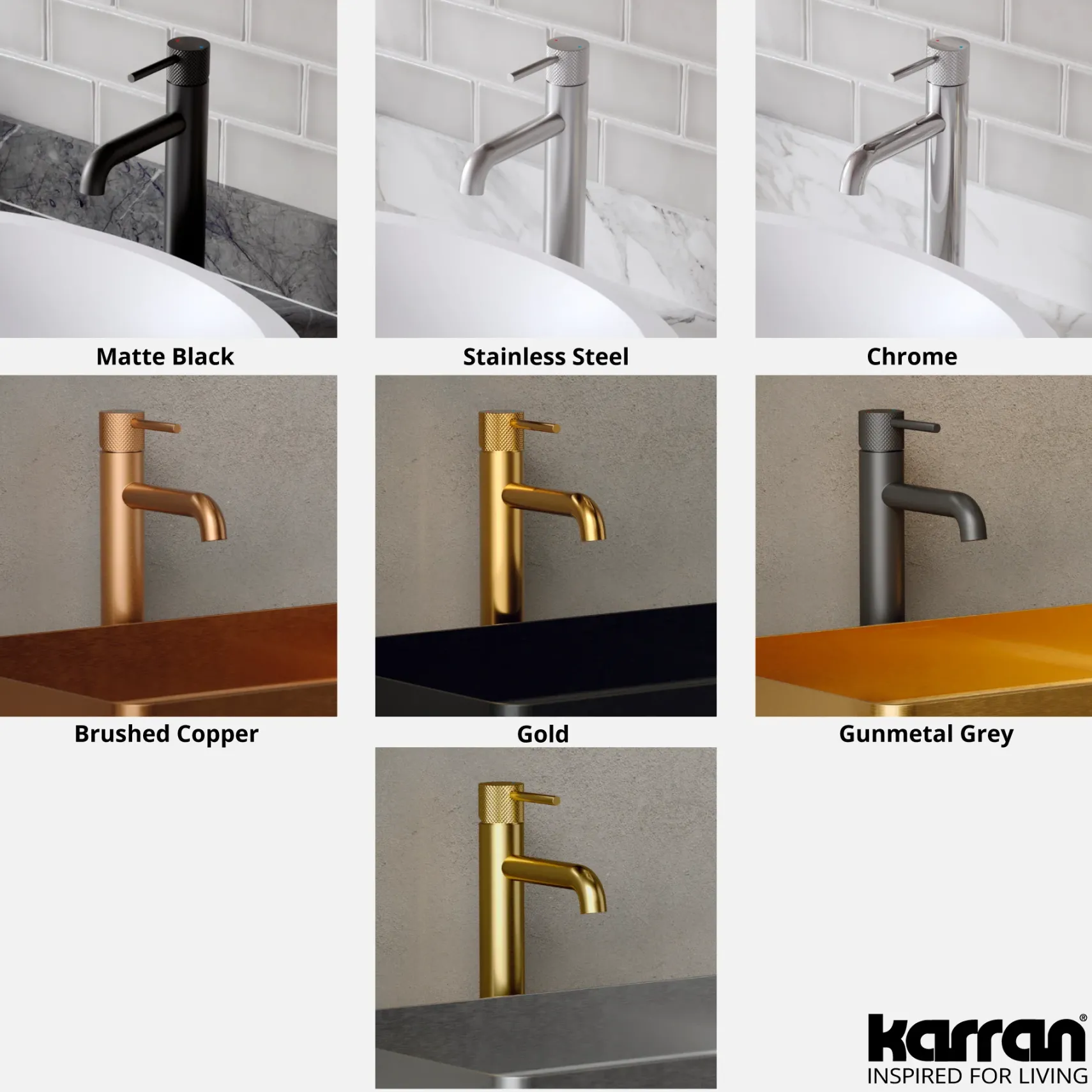 Karran Tryst 1.2 GPM Single Lever Handle Lead-free Brass ADA Bathroom Faucet, Vessel, Gunmetal Grey, KBF462GG