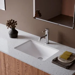 Karran Tryst 1.2 GPM Single Lever Handle Lead-free Brass ADA Bathroom Faucet, Basin, Stainless Steel, KBF460SS