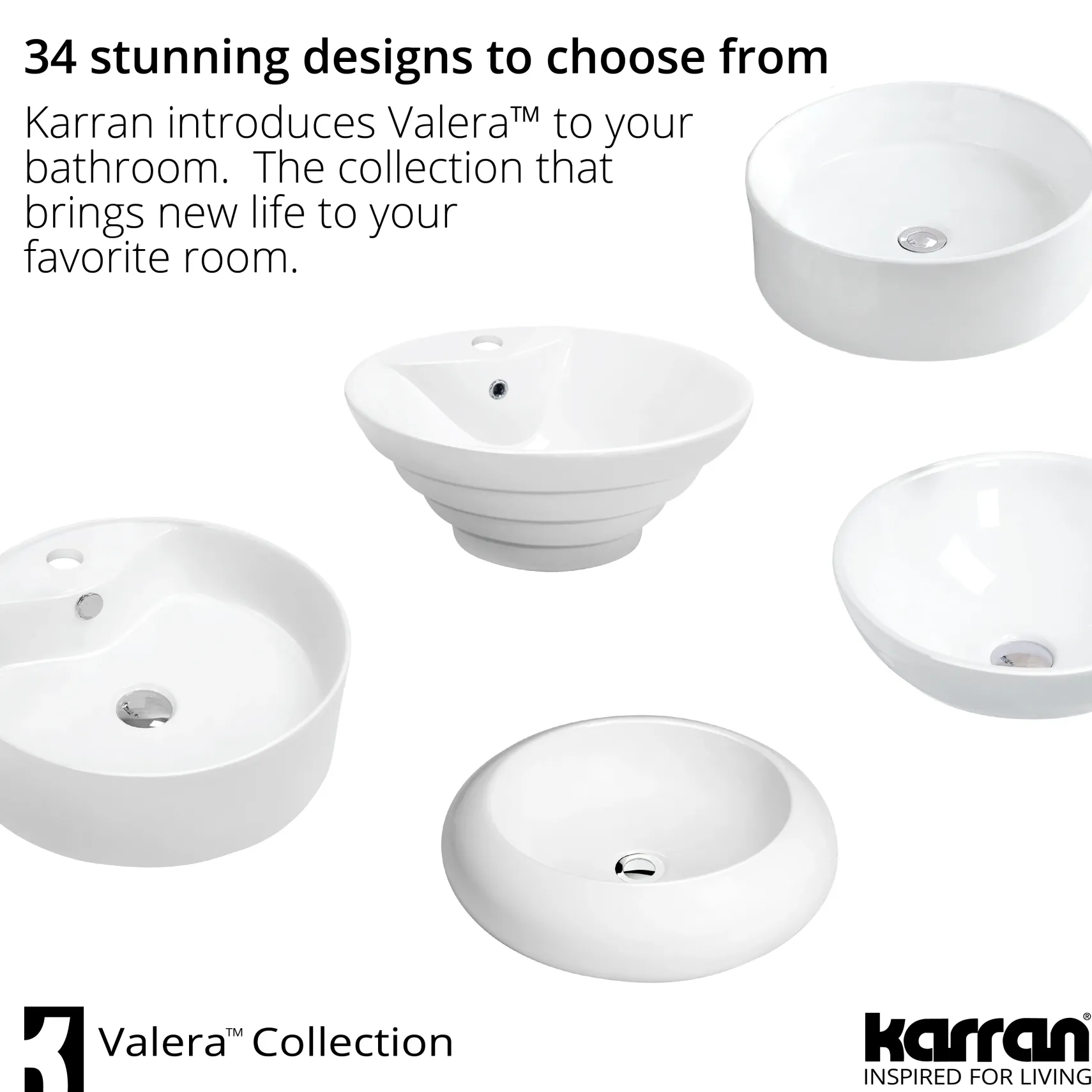 Karran Valera 27" x 163/4" x 31/4" Oval Vessel Vitreous China ADA Bathroom Sink, White, VC-303-WH