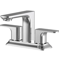Karran Venda 1.2 GPM Double Lever Handle Lead-free Brass ADA Bathroom Faucet, Centerset, Chrome, KBF516C