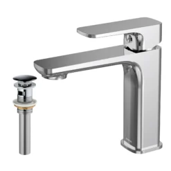 Karran Venda 1.2 GPM Single Lever Handle Lead-free Brass ADA Bathroom Faucet, Basin, Chrome, KBF510C