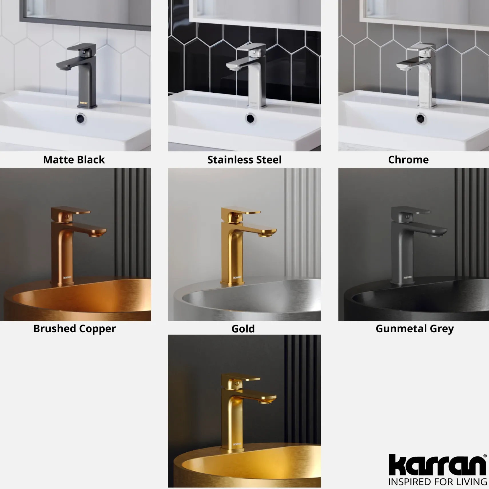 Karran Venda 1.2 GPM Single Lever Handle Lead-free Brass ADA Bathroom Faucet, Basin, Gold, KBF510G