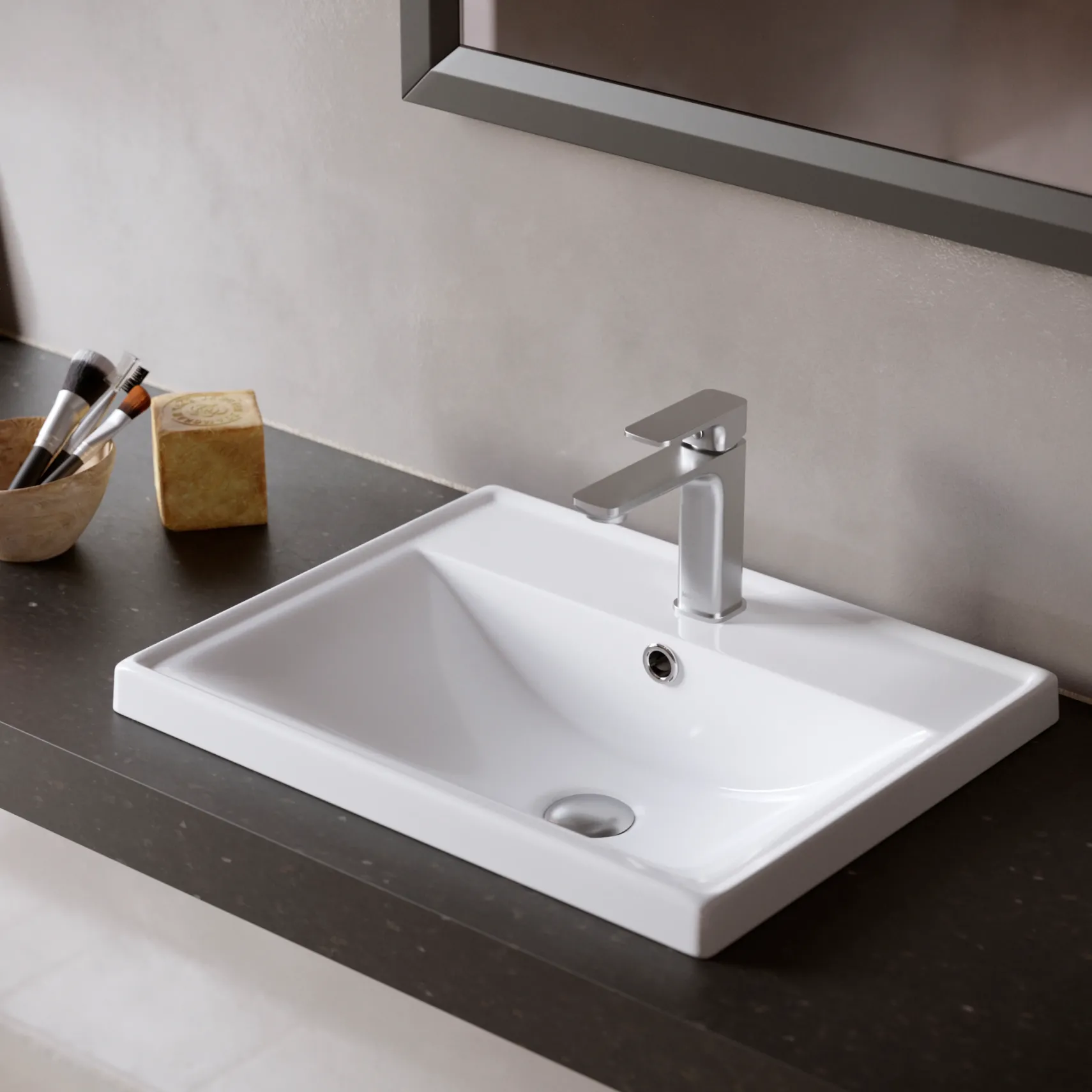 Karran Venda 1.2 GPM Single Lever Handle Lead-free Brass ADA Bathroom Faucet, Basin, Stainless Steel, KBF510SS