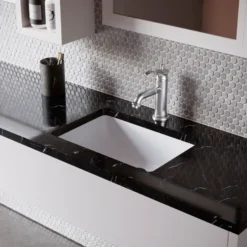 Karran Vineyard 1.2 GPM Single Lever Handle Lead-free Brass ADA Bathroom Faucet, Basin, Stainless Steel, KBF470SS
