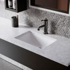 Karran Vineyard 1.2 GPM Single Lever Handle Lead-free Brass ADA Bathroom Faucet, Basin, Matte Black, KBF470MB