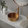 Karran Vineyard 1.2 GPM Single Lever Handle Lead-free Brass ADA Bathroom Faucet, Vessel, Brushed Copper, KBF472BC